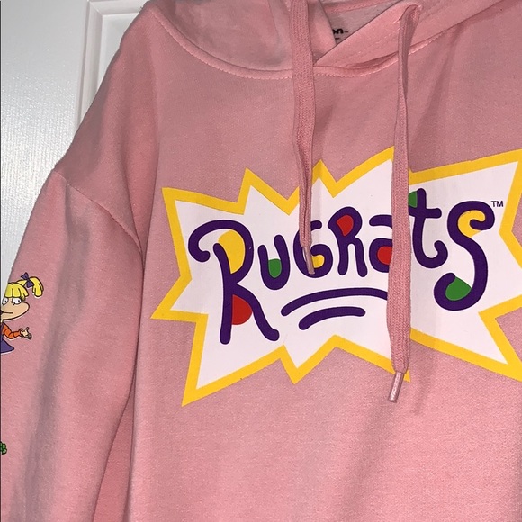 rugrats hoodie pink